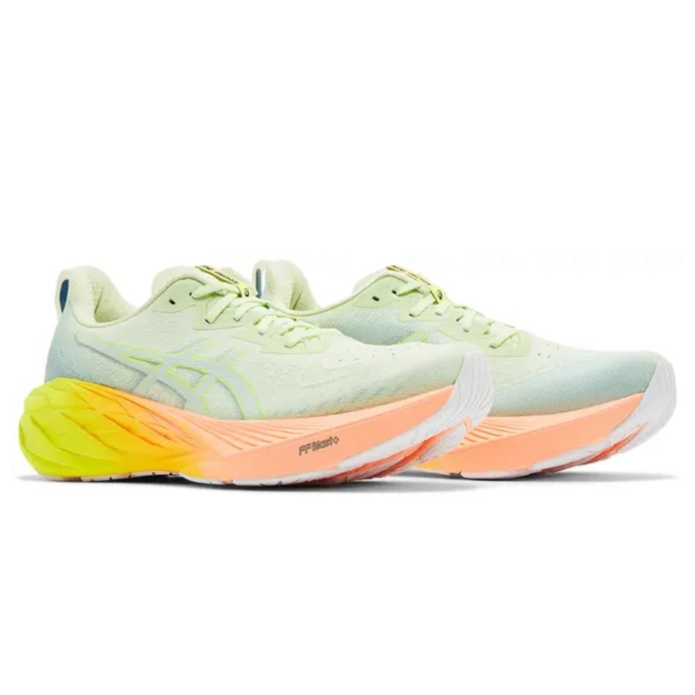 ASICS Women's Running Shoes - cool matcha and safety yellow